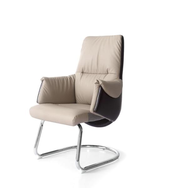 Contemporary Aluminium Executive Leather Office Chair Ergonomic OEM