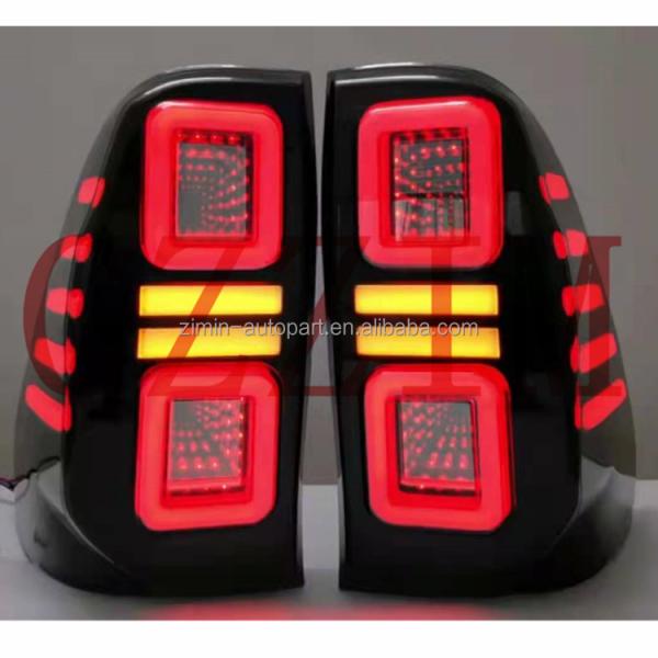Car Parts For Hilux Revo Rocco 2015-2021 Rear Lamp 3D Design LED Tail Light