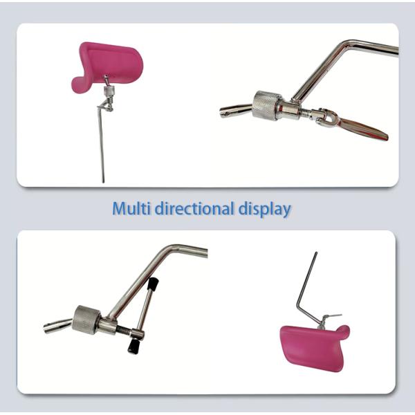 Hospital Maternity Bed Parts Leg Bracket Plating Material Pink