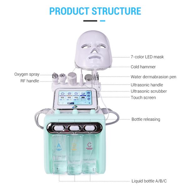 Aesthetic Oxygen Jet Aqua Peel Facial 7 in 1 Hydro Micro Dermabrasion Oxigen Hydra Microdermabrasion Beauty Machine