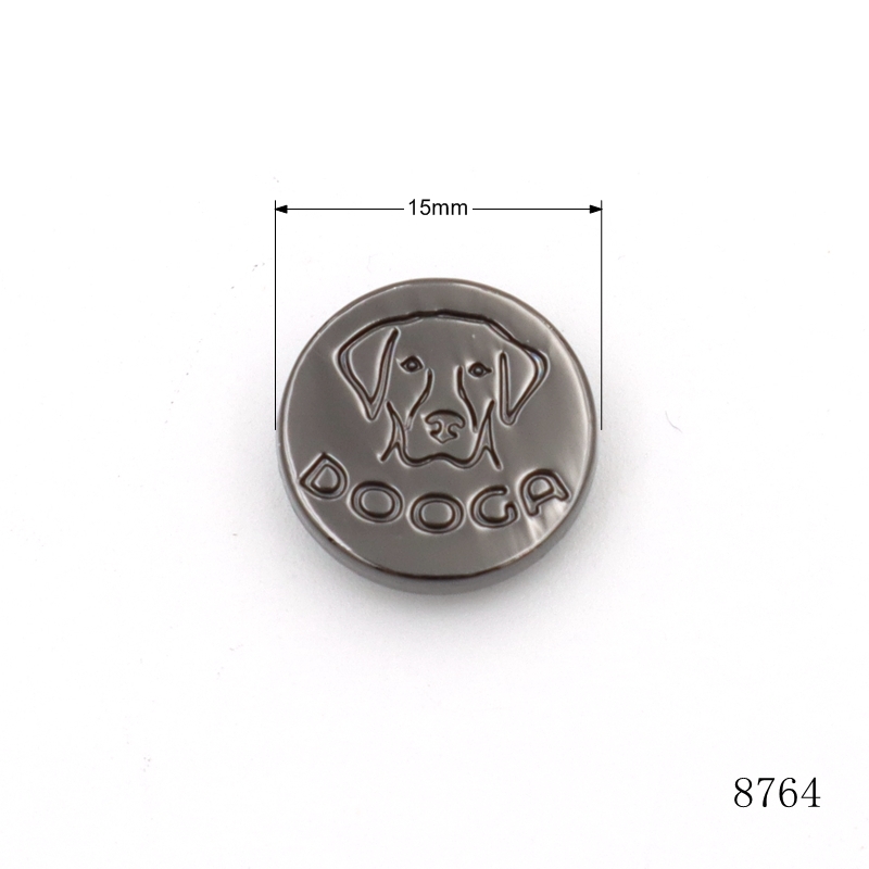 15mm Zinc Alloy Rivet Circle Gunmetal Rivets For Dog Collars
