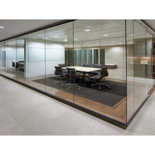 108mm Single Glass Partition Wall Mounted Tempered Glass