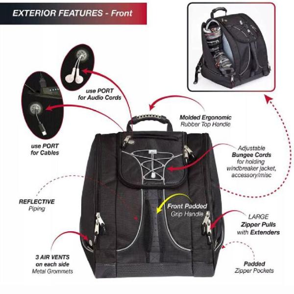 Мулти функциональный сноуборд лыжи кладет в мешки рюкзак лыжного ботинка большую емкость