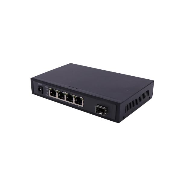 Переключатель локальных сетей оптического волокна IEEE802.3x автономный с 4 RJ45 10/100Mbps