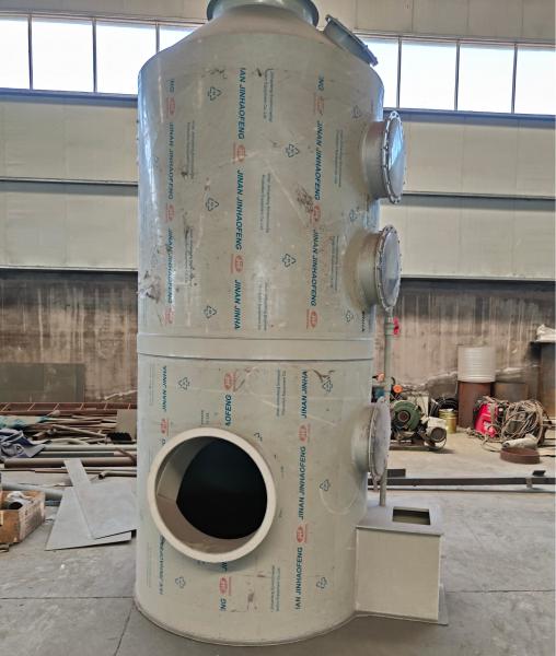 Stainless Steel  Waste Gas Absorption Tower Easy Maintenance Spray Tower Wet Scrubber Continuous Operation