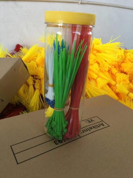 High Load PA66 Material Nylon Zip Ties Self-Locking Type UV Stabilized