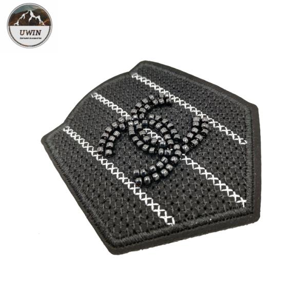 Customized Size Custom Sew On Patches No Minimum 3D With Twill / Felt Fabric