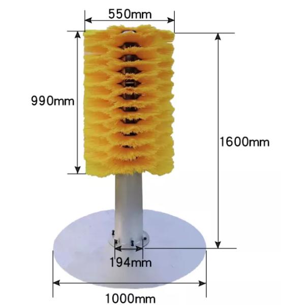 Cepillo de limpieza del cuerpo de la vaca de la máquina del cuerpo animal
