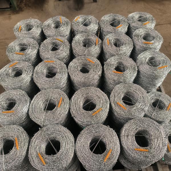 High Tensile Barbed Fencing Wire Galvanized Steel Double Twisted Farm Barbed Wire