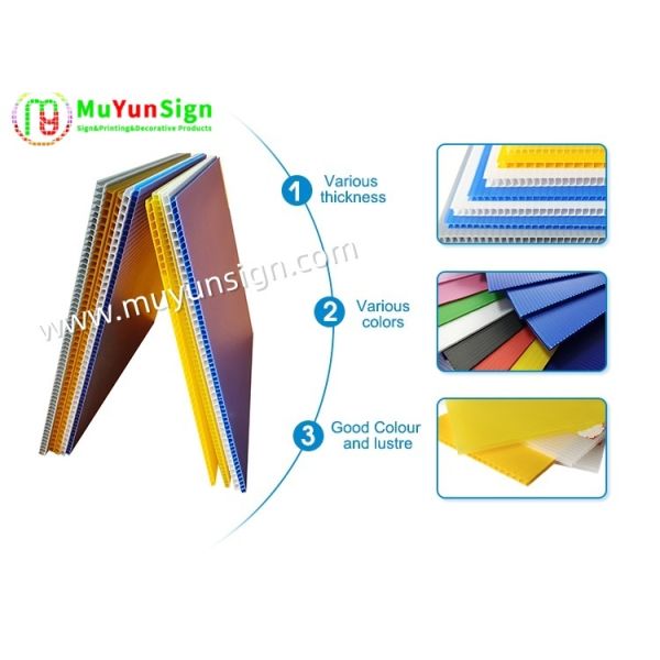 Polypropylene Corrugated Plastic Sheet Lightweight PP Hollow Sheet