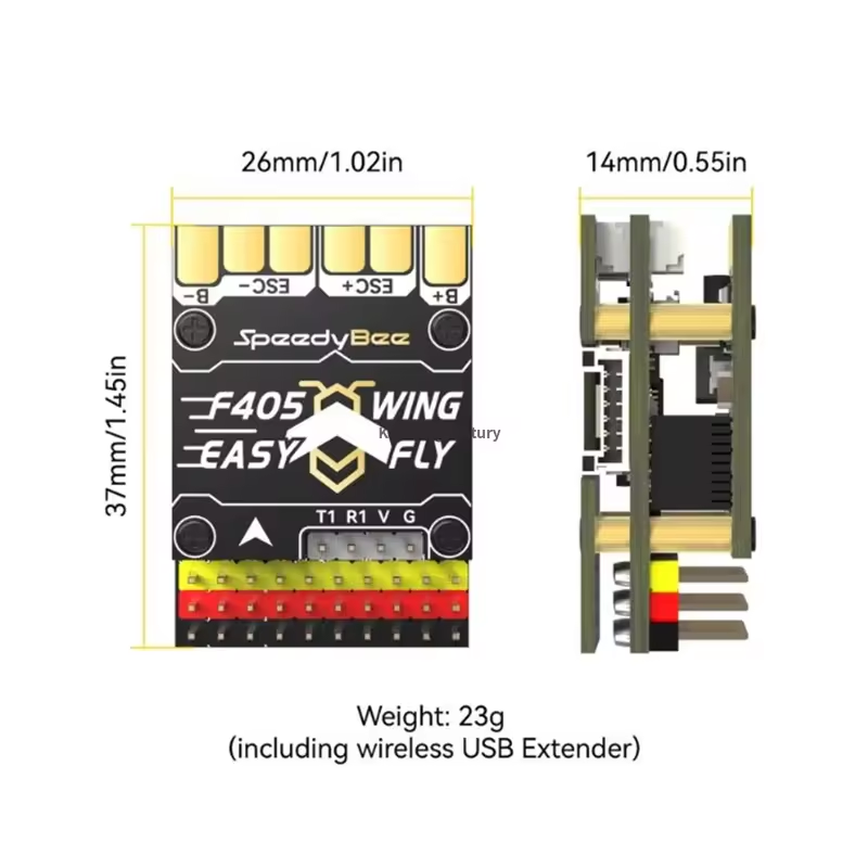 SpeedyBee F405 WING Flight Control MINI ArduPilot INAV 2-6S RC Multirotor Airplane Fixed-Wing for FPV Drone