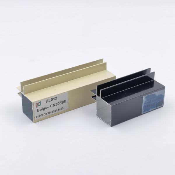 Wood Grain 6063 T5 Aluminium Handle Profile For Kitchen Cabinet
