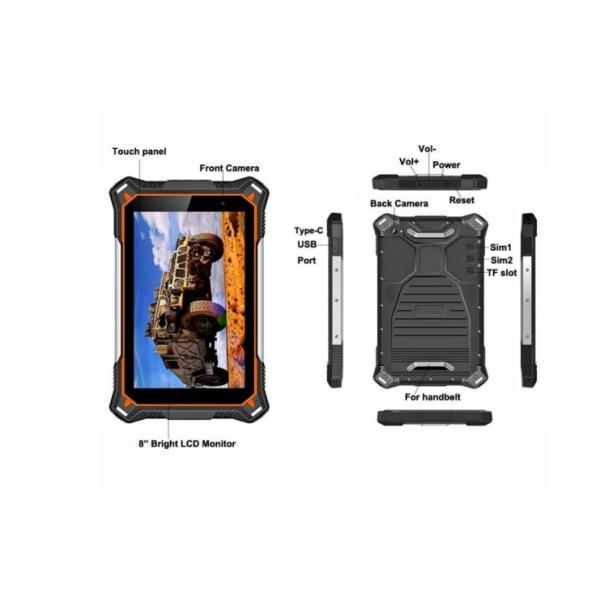Outdoor HD LCD Rugged Tablet PC Windows10 8000mAh Battery PCAP All In One 8.4 Inch