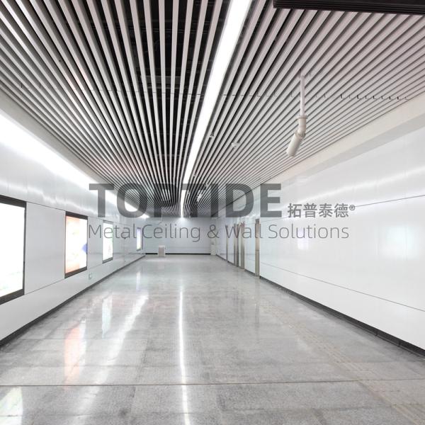 Aluminum Ceiling Strips Gloss Building Ceiling Wall Decor Material