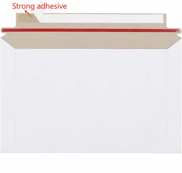 Horizontal Version Self Sealing Rigid Cardboard Envelope Mailer Flats Kraft Paper