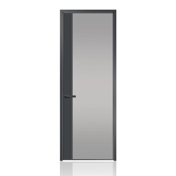 New Design Minimalist Ultra Narrow Slim Aluminum Frame Bathroom Kitchen Back Door Aluminum Alloy Casement Door