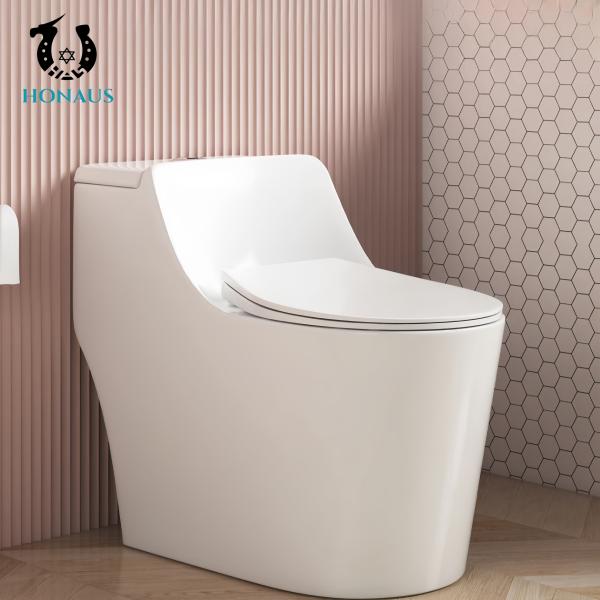 Premium Ceramic One Piece Toilet Bowl Luxury Design Round Dual Flush Factory Sale