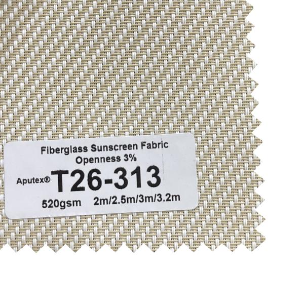 ISO105B02 Fiberglass Sunscreen Fabric Roller Blinds 47*36''