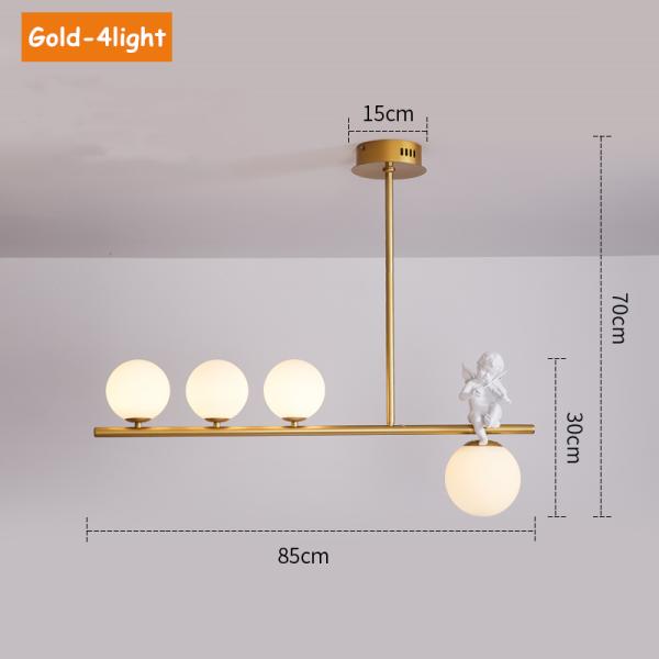Angel chandelier Creative Personality Gold Ball glass chandelier(WH-MI-279)
