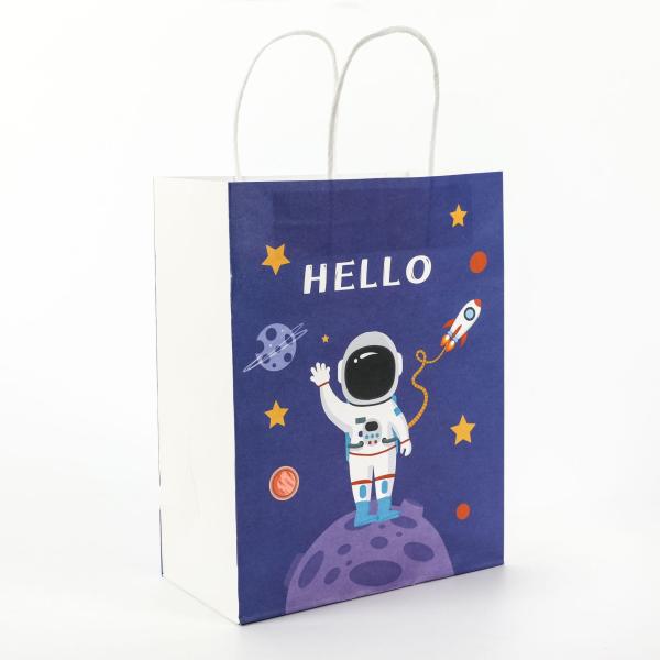 Logotipo personalizado Zhejiang Cmyk Color Pedido personalizado Compras de comestibles Bolsas de papel Kraft