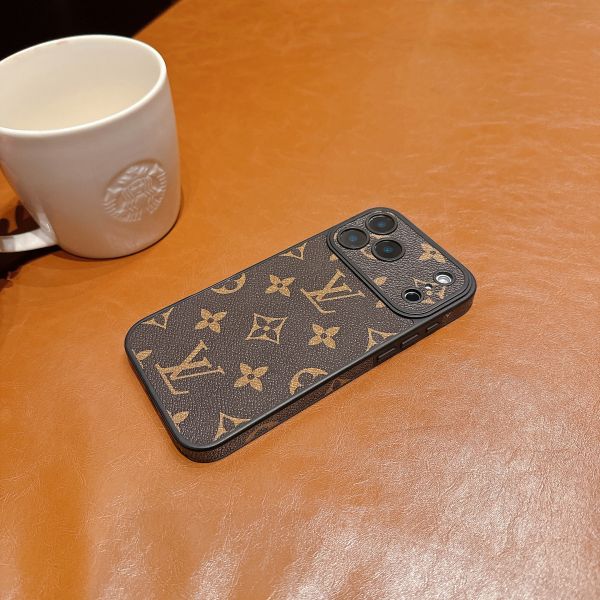 LV4 Color Fine Hole Edge Phone Case for iPhone 17 Pro Max