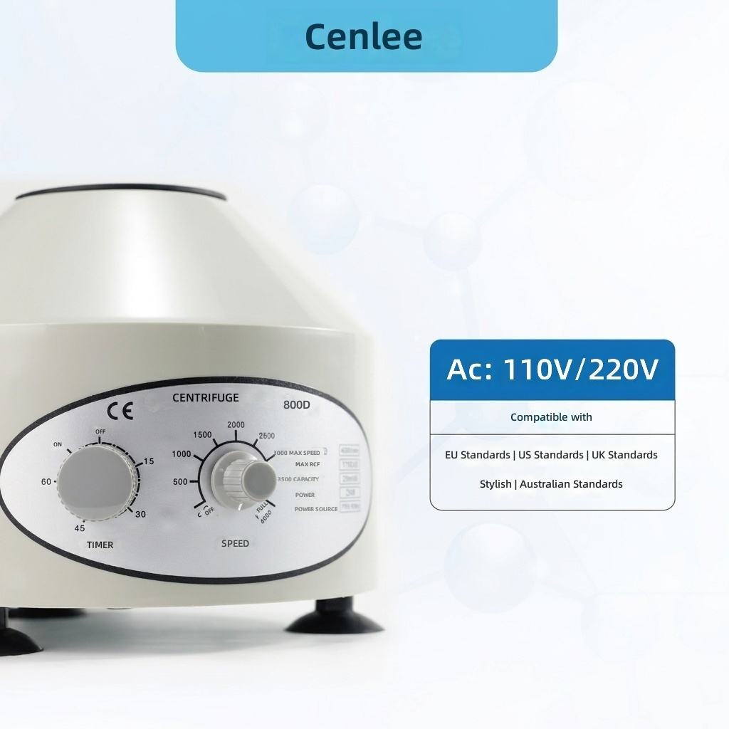 Lab Centrifuge Benchtop Centrifuge 4000rpm 6x20ml Angle Rotor Metal Portable Plasma Centrifuge Machine for Clinical Lab