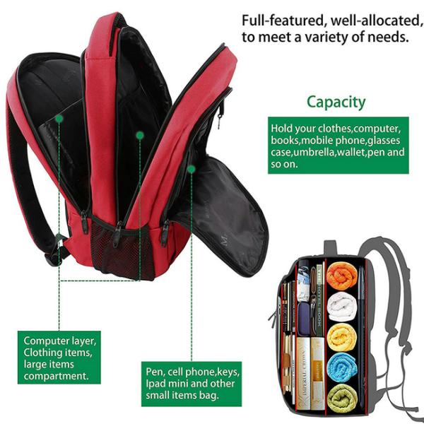 Laptop School Backpacks USB Charging Anti theft Business Backpack Bag