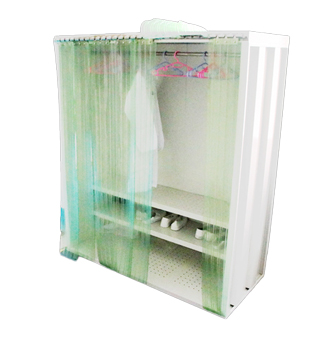 Комната свободного от Cleanness пыли чистая одевает шкаф хранения с противостатическим занавесом