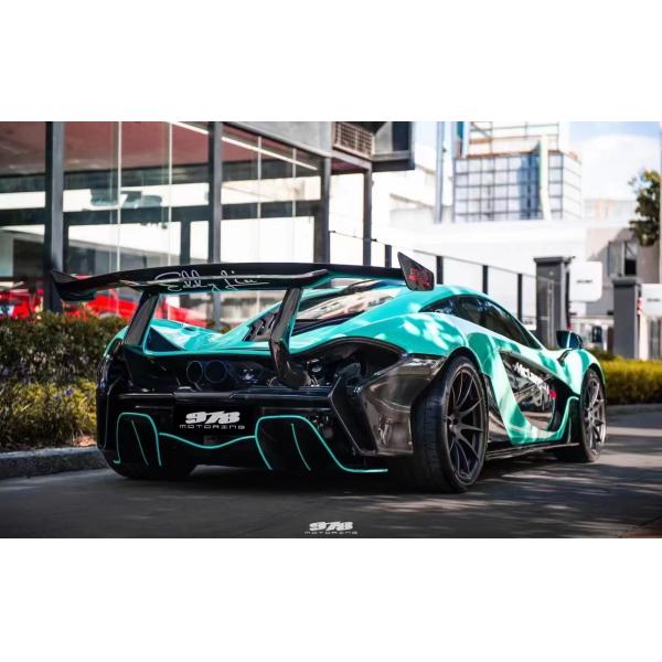 For McLaren P1 Body Kit   P1 Upgraded GTR Style Front and Rear Bumper Spoilers Carbon Fiber Body Kit