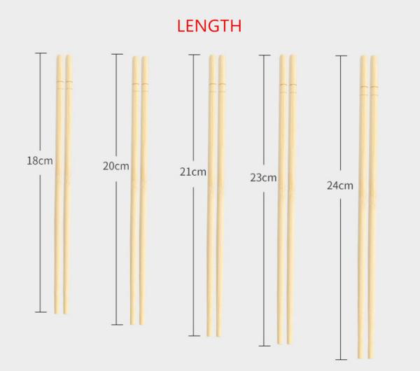 SGS 23cm Disposable Bamboo Chopsticks For Hotel