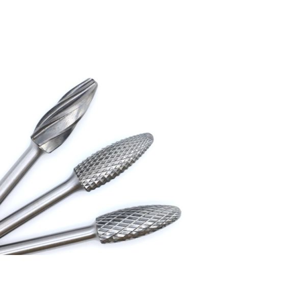 SH-5M Flame Shape Double Cut Carbide Burr - H12.73206 For Curved Surface Blending Work