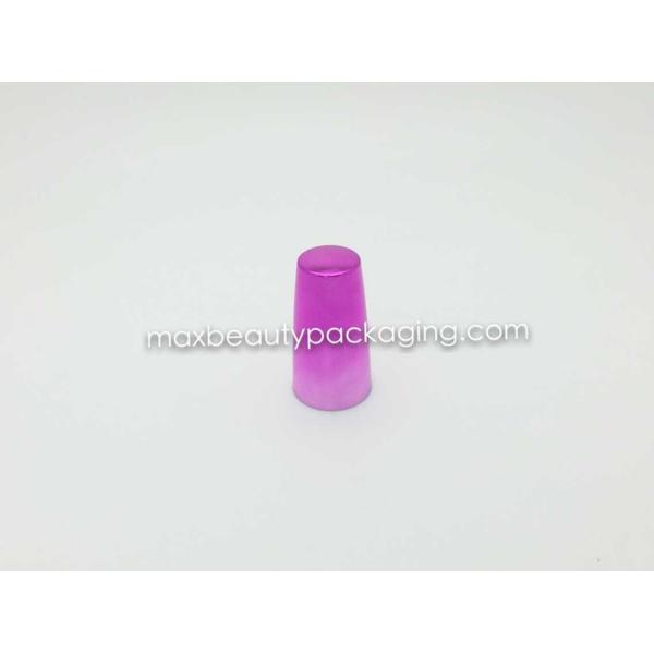 N2034 nail polish cap nail polish packaging plastic cap UV coating metalized pink gradient color finish