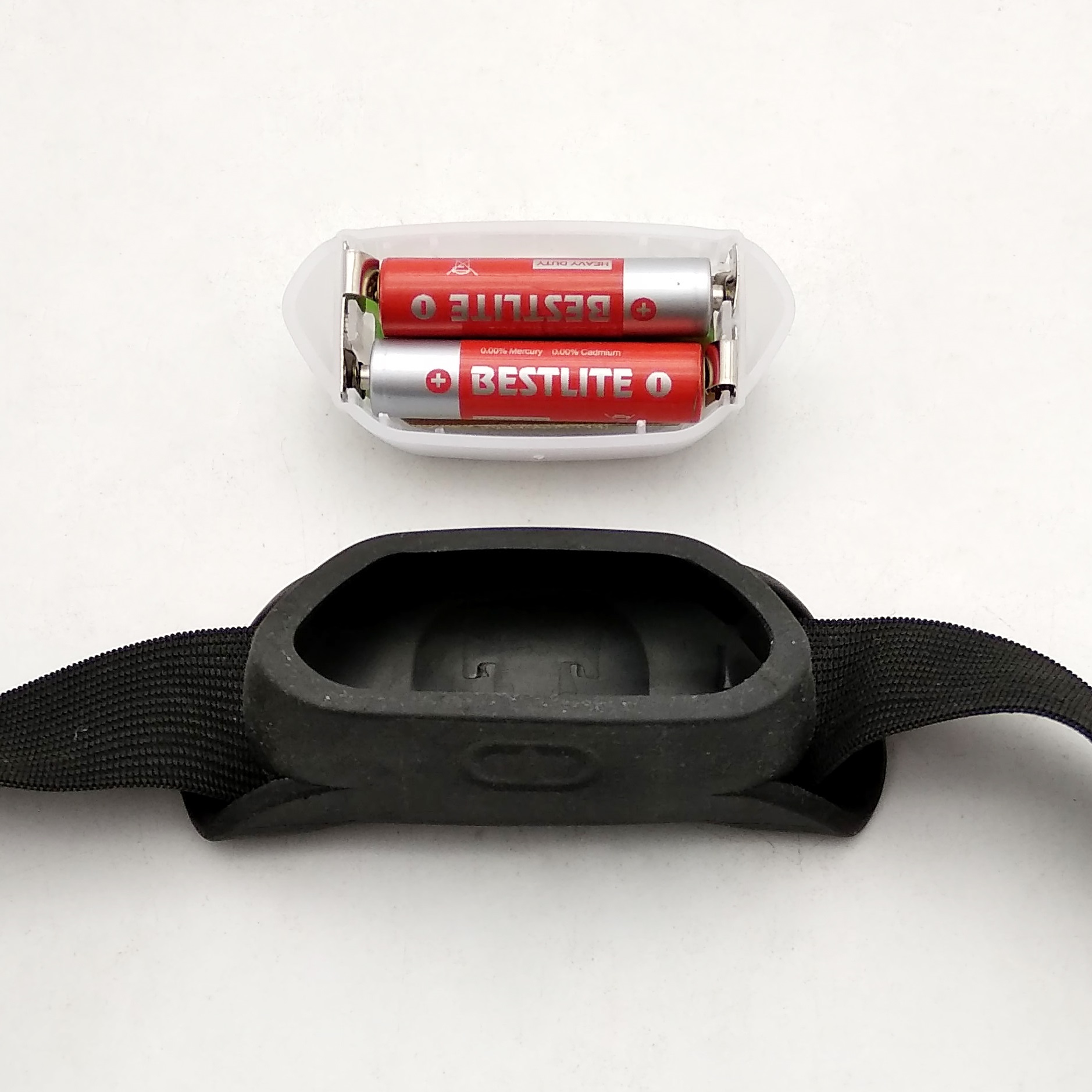 Чернота 1x2W 2XAAA Headlamp СИД УДАРА силикона перезаряжаемые