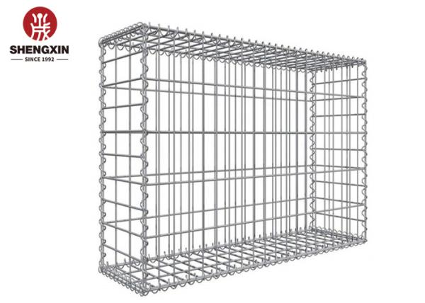 PVC Coated 3mm Gabion Stone Basket In Retaining Wall