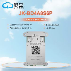 Jk BMS Smart 4s 12V & 8s 24V BMS Jk-Bd4a8s6p Active Balance Lithium Ion Battery Pack Jk-BMS 60A for LiFePO4 Battery