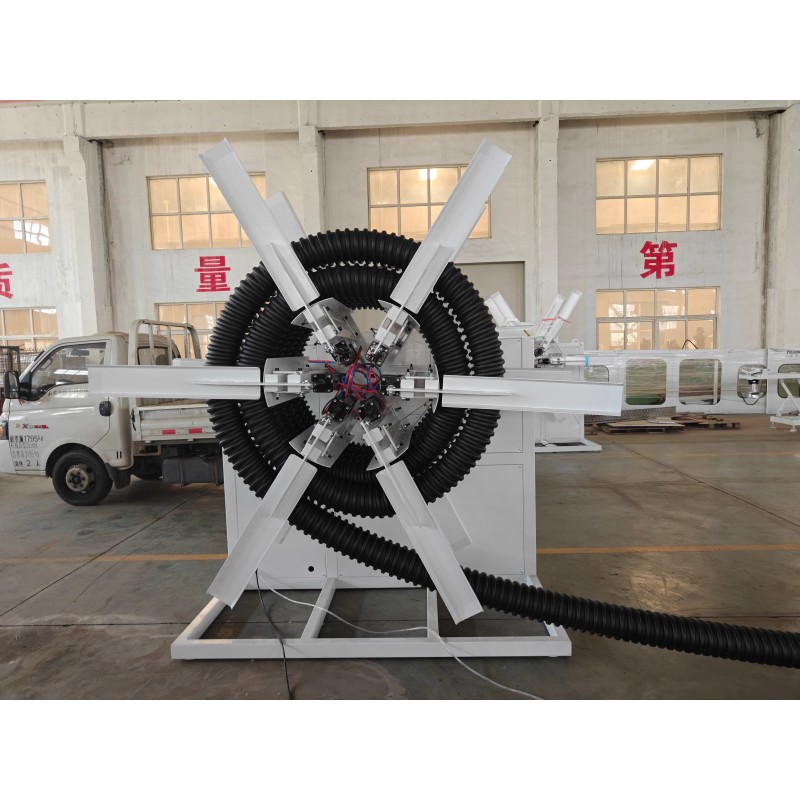 Computerized HDPE double wall corrugated pipe extrusion line for PP PE plastic processed pipes providing extrusion and performance