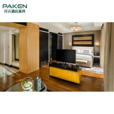 mobília de 5 estrelas do quarto do hotel com estilo luxuoso