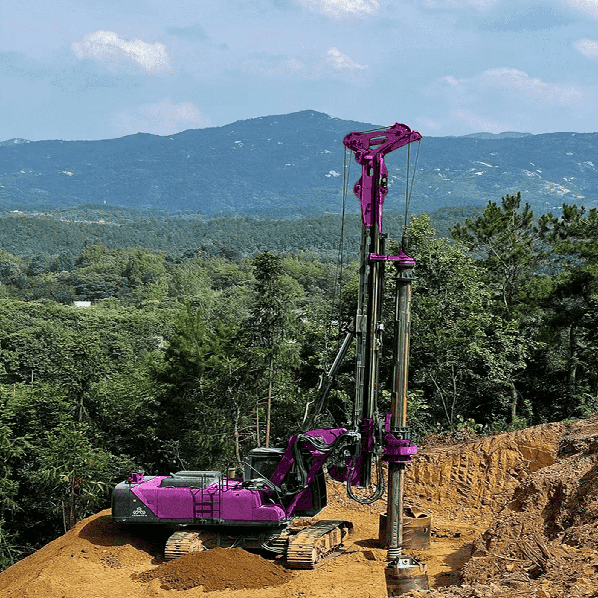 Rotary Piling Machine Building Infrastructure Construction Machinery Mobile Rotary Drilling Rig