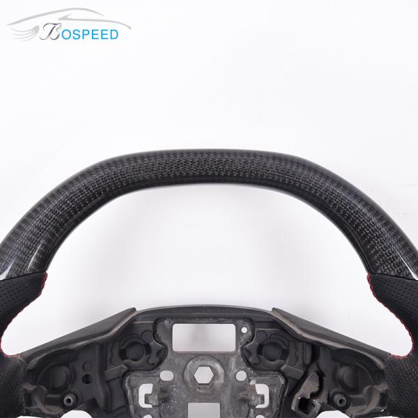 Black Carbon Fiber Ford Ranger Raptor Steering Wheel Sports Style 350mm