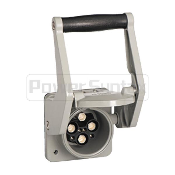 PowerSyntax Shore Power High Current Industrial Panel Mounted Female Socket 4P 250A 400V IP67 Part No. MB250A-AS