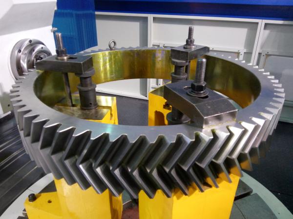 Custom Rolling Mill Cylindrical Gear Type Herringbone Gears Without Central Gap