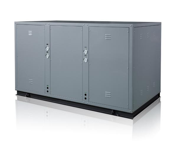 water to water heat pump for heating/cooling and hot water solution
