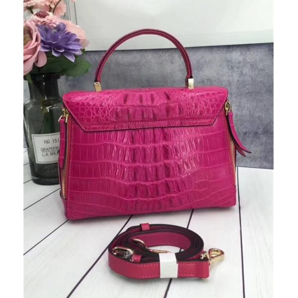 Exotic Genuine Crocodile Skin Woman Orange Purse Authentic Alligator Leather Lady Handbag Female Crossbody Shoulder Bag