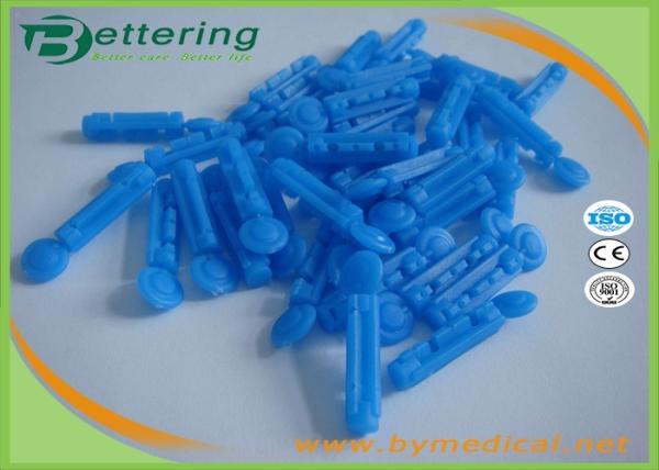 Surgical Sterile Blue Colour Plastic Twist Top Disposable Blood Lancet Blood Sample Needle Asepsis Blood Collector