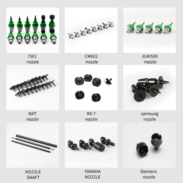 Высокоточный SMT Nozzle 500 501 502 503 504 505 506 507 508 для электронных компонентов