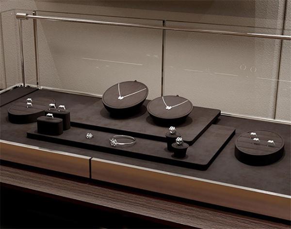 Customized Retail Store Jewelry Ring Display Trays For Exhibition
