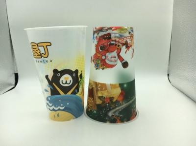 Custom Promotional 3D Lenticular Cup Food Grade , Plastic Drinking Cups 