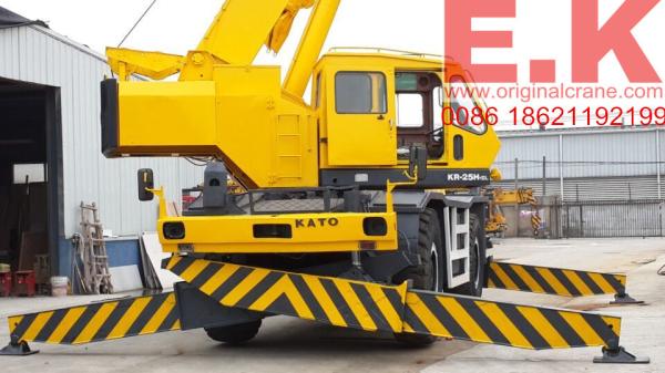 Japanse KATO rough terrain crane 25ton truck crane, 25ton mobile crane, boom crane, jib