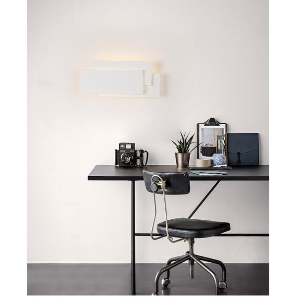 Modern Creative square wall lamp living room staircase bedroom bedside Black/white wall light(WH-OR-259)