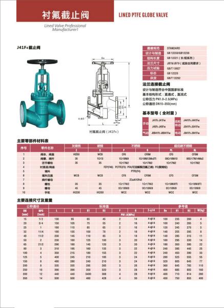 PE Lined Steel  Ball valve Butterfly valve check valve Fluorine stop valve Fluorine lined pipe fittings Fluorine